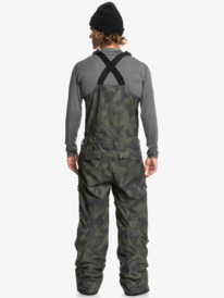 quiksilver, Сноубордический полукомбинезон Utility, TRUE BLACK FADE OUT CAMO (kvj2) Utility - Shell Snow Bib Pants for Men EQYTP03153