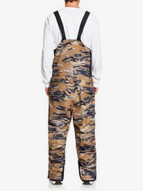 quiksilver, Utility Shell Snow Bib Pants, MILITARY OLIVE GPS POINT (cqw1) Utility - Shell Snow Bib Pants for Men EQYTP03153