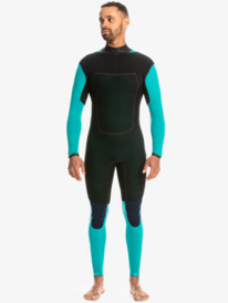quiksilver, U-Zip 4/3 Marathon Sessions Combinaison pour Homme, BLACK (kvd0) 3/4 Marathon Sessions - U-Zip Wetsuit for Men EQYW103227