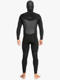 quiksilver, 5/4/3mm Marathon Sessions - Combinaison de surf à capuche avec zip poitrine pour Homme, BLACK (kvd0) 5/4/3mm Marathon Sessions - Hooded Chest Zip Wetsuit for Men EQYW203027