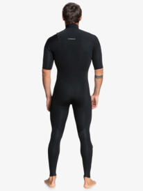 quiksilver, Mens 2/2mm Everyday Sessions Chest Zip Steamer, BLACK (kvd0) EVERYDAY SESSIONS 2/2 SS CZ EQYW303014