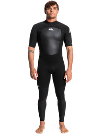 quiksilver, Mens 2/2mm Prologue Short Sleeve Back Zip Springsuit, BLACK (kvd0) 2/2 PROLOGUE SS BZ EQYW303022