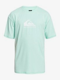 quiksilver, Solid Streak Short Sleeve UPF 50 Surf T-Shirt, BLUE LIGHT (bek0) Solid Streak - Short Sleeve UPF 50 Surf T-Shirt for Men EQYWR03235