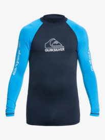 quiksilver, Mens On Tour Apac Long Sleeve UPF 50 Rash Vest, NAVY BLAZER (byj0) ON TOUR LS EQYWR03299