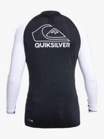 quiksilver, Mens On Tour Apac Long Sleeve UPF 50 Rash Vest, BLACK (kvj0) ON TOUR LS EQYWR03299