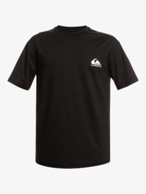 quiksilver, Mens Comp Logo Surf Short Sleeve Surf T-Shirt, BLACK (kvj0) Comp Logo Surf 2022 - Short Sleeve UPF 50 Surf T-Shirt for Men EQYWR03365