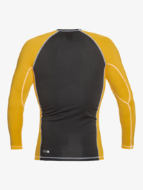 quiksilver, Saturn Protection Long Sleeve UPF 50 Rashguard for Men, YOLK YELLOW (yjc0) Saturn Protection - Long Sleeve UPF 50 Rash Vest for Men EQYWR03398