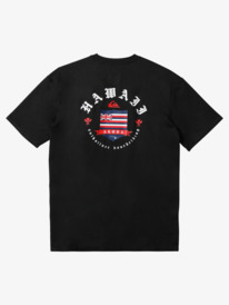 quiksilver, Hawaii Royalty UPF 50 Short Sleeve Surf Tee, BLACK (kvj0) HI Royalty Surf - Short Sleeve Surf T-Shirt for Men EQYWR03416