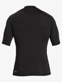 quiksilver, Hawaii Double Down UPF 50 Short Sleeve Surf Tee, BLACK (kvj0) HI Double Down - Short Sleeve Rash Vest for Men EQYWR03419
