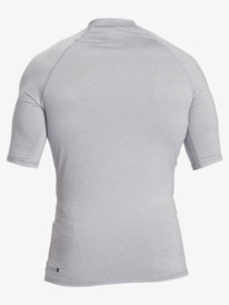 quiksilver, Hawaii Double Down UPF 50 Short Sleeve Surf Tee, SLEET HEATHER (szph) HI Double Down - Short Sleeve Rash Vest for Men EQYWR03419