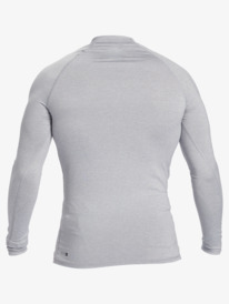 quiksilver, Hawaii Double Down UPF 50 Long Sleeve Surf Tee, SLEET HEATHER (szph) HI Double Down - Long Sleeve UPF 50 Rash Vest for Men EQYWR03420