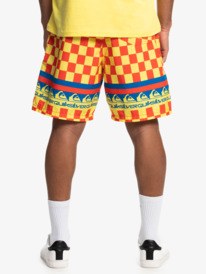 quiksilver, Quiksilver x Stranger Things The Echo Beach 2022 - Short elástico para Hombre, LEMON ZEST (yzd0) Quiksilver x Stranger Things The Echo Beach 2022 - Elasticated Shorts for Men EQYWS03819