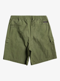 quiksilver, Mens Cargo Taxer Elasticated Cargo Shorts, FOUR LEAF CLOVER (gph0) Cargo Taxer - Elasticated Cargo Shorts for Men EQYWS03830