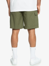 quiksilver, Cargo Taxer - Short cargo élastique pour Homme, FOUR LEAF CLOVER (gph0) Cargo Taxer - Elasticated Cargo Shorts for Men EQYWS03830