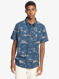 quiksilver, Мужская рубашка с коротким рукавом Endless Trip, SARAGOSA SEA ENDLESS TRIP (bsg6) Endless Trip - Short Sleeve Shirt for Men EQYWT04145