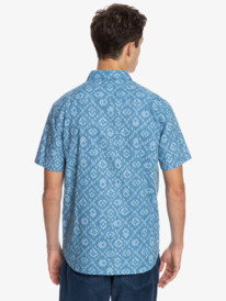 quiksilver, Мужская рубашка с коротким рукавом Baja Blues, BLUE HEAVEN BAJA BLUES (blp6) Baja Blues - Short Sleeve Shirt for Men EQYWT04146