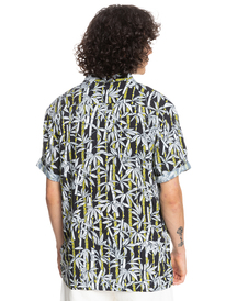 quiksilver, Мужская рубашка с коротким рукавом Originals Jungle Fever, BLACK BAMBOO ISLAND (kvj6) Originals Bamboo Fever - Short Sleeve Shirt for Men EQYWT04163
