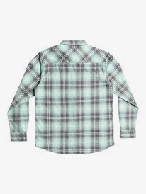 quiksilver, Sandstell Long Sleeve Flannel Shirt, BLUE LIGHT SANDSTELL (bek1) SANDSTELL STRETCH EQYWT04232