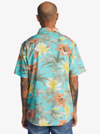 quiksilver, Рубашка с коротким рукавом Garden Path, ANGEL BLUE GARDEN PATH (bgd6) Garden Path 2022 - Short Sleeve Shirt for Men EQYWT04286