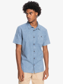 quiksilver, Рубашка с коротким рукавом Bolam, FADED DENIM (bjn0) Bolam - Short Sleeve Shirt for Men EQYWT04292