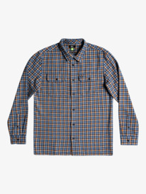 quiksilver, Glenham Long Sleeve Flannel Shirt, BROWN SUGAR GLENHAM (cmm1) Glenham - Long Sleeve Flannel Shirt for Men EQYWT04417