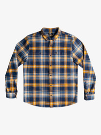 quiksilver, Intrepide Explorer Long Sleeve Flannel Shirt, INSIGNIA BLUE INTREPID (bsn1) Intrepide Explorer 2022 - Long Sleeve Flannel Shirt for Men EQYWT04433