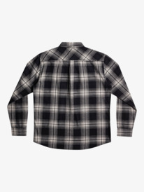quiksilver, Saturn Plaid Long Sleeve Shirt, BLACK SATURN (kvj1) Saturn Plaid - Long Sleeve Shirt for Men EQYWT04449