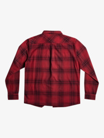 quiksilver, Saturn Plaid Long Sleeve Shirt, RUBY WINE SATURN (rrg1) Saturn Plaid - Long Sleeve Shirt for Men EQYWT04449