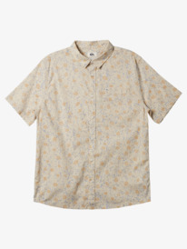 quiksilver, Mens Mellow Fuzz Short Sleeve Shirt, BIRCH MELLOW FUZZ (wdw6) Mellow Fuzz - Short Sleeve Shirt for Men EQYWT04460