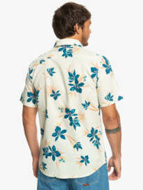 quiksilver, Holidazed - Camisa de Manga Corta para Hombre, BIRCH HOLIDAZED (wdw6) Holidazed - Short Sleeve Shirt for Men EQYWT04461