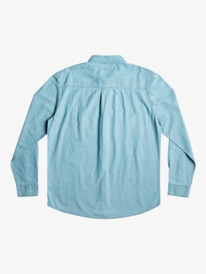 quiksilver, Mens Authentic Paradise Long Sleeve Denim Shirt, ICE (bfmw) Authentic Paradise - Long Sleeve Denim Shirt for Men EQYWT04471