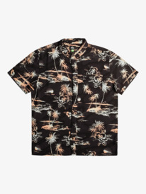 quiksilver, Airflow Cotton Short Sleeve Shirt, BLACK AIRFLOW (kvj6) AIRFLOW COTTON SS EQYWT04473