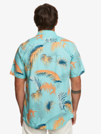 quiksilver, Tropical Glitch - Chemise manches courtes pour Homme, ANGEL BLUE TROPICAL GLITCH (bgd6) Tropical Glitch - Short Sleeve Shirt for Men EQYWT04492