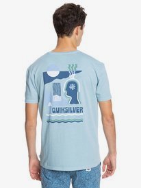 quiksilver, Earth Running - Camiseta con tejido orgánico para Hombre, BLUE HEAVEN (blf0) Earth Running - Organic T-Shirt for Men EQYZT06363