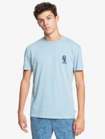 quiksilver, Earth Running - Camiseta con tejido orgánico para Hombre, BLUE HEAVEN (blf0) Earth Running - Organic T-Shirt for Men EQYZT06363