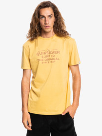 quiksilver, Feeding Line - T-shirt de manga curta para Homens jovens, RATTAN (yhp0) Feeding Line - Short Sleeve T-Shirt for Men EQYZT06659