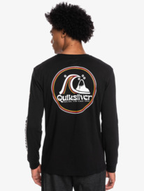 quiksilver, Rolling Circle 2022 - Long Sleeve T-Shirt for Men, BLACK (kvj0) Rolling Circle 2022 - Long Sleeve T-Shirt for Men EQYZT07052