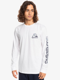 quiksilver, Rolling Circle 2022 - T-shirt manches longues pour Homme, WHITE (wbb0) Rolling Circle 2022 - Long Sleeve T-Shirt for Men EQYZT07052