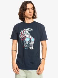 quiksilver, Smoke Screen - T-shirt pour Homme, NAVY BLAZER (byj0) Smoke Screen - T-Shirt for Men EQYZT07092