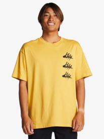 quiksilver, G-Land Tiger - Bio-T-Shirt für Männer, OCHRE (yhv0) G-Land Tiger - Organic T-Shirt for Men EQYZT07102