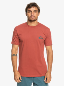 quiksilver, MW Mini Logo - T-Shirt für Männer, MARSALA (mpd0) MW Mini Logo - T-Shirt for Men EQYZT07215