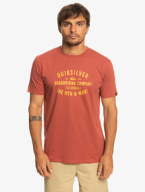 quiksilver, QS Surf Lockup - T-Shirt für Männer, MARSALA (mpd0) QS Surf Lockup - T-Shirt for Men EQYZT07218