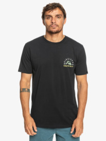 quiksilver, The Original Barrel - Camiseta para Hombre, BLACK (kvj0) The Original Barrel - T-Shirt for Men EQYZT07226