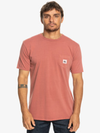 quiksilver, Sub Mission - Camiseta con Bolsillo para Hombre, MARSALA (mpd0) Sub Mission - Pocket T-Shirt for Men EQYZT07253