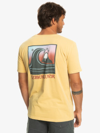 quiksilver, QS Bubble Stamp - Camiseta para Hombre, WHEAT (ygy0) QS Bubble Stamp - T-Shirt for Men EQYZT07258