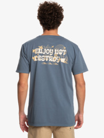 quiksilver, Enjoy Not Destroy - T-Shirt voor Heren, BERING SEA (byg0) Enjoy Not Destroy - T-Shirt for Men EQYZT07259