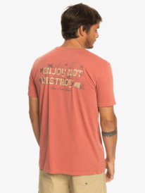 quiksilver, Enjoy Not Destroy - T-Shirt voor Heren, MARSALA (mpd0) Enjoy Not Destroy - T-Shirt for Men EQYZT07259