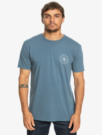 quiksilver, Planet Positive - T-Shirt voor Heren, BERING SEA (byg0) Planet Positive - T-Shirt for Men EQYZT07262