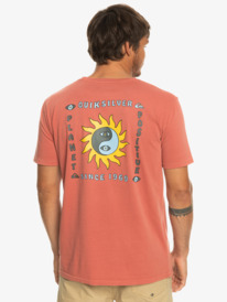 quiksilver, Planet Positive - T-Shirt voor Heren, MARSALA (mpd0) Planet Positive - T-Shirt for Men EQYZT07262