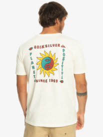 quiksilver, Planet Positive - T-Shirt for Men, BIRCH (wdw0) Planet Positive - T-Shirt for Men EQYZT07262